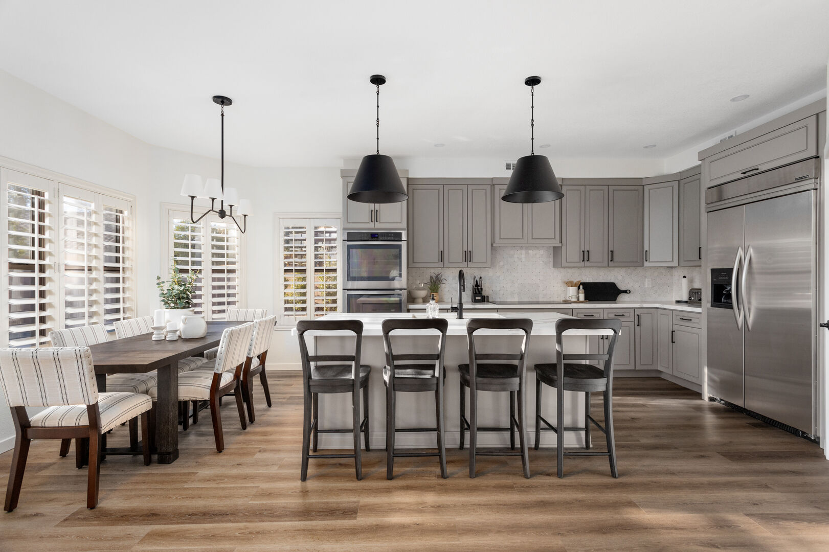 kitchen with dining table