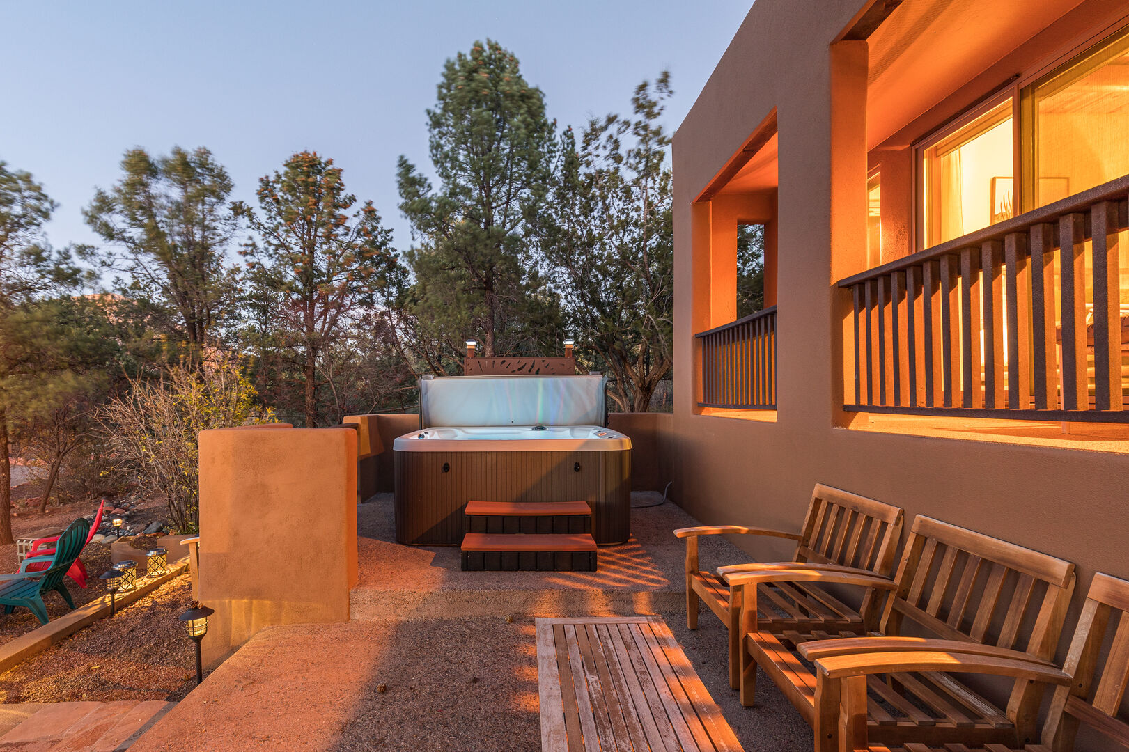 outdoor patio in sedona villa